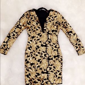 Sequin detailed party dress